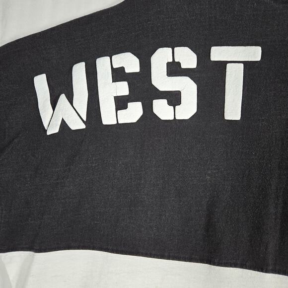 Spirit Jersey West Point Army XL Black White Oversized Long Sleeve Puff Print - Picture 8 of 11